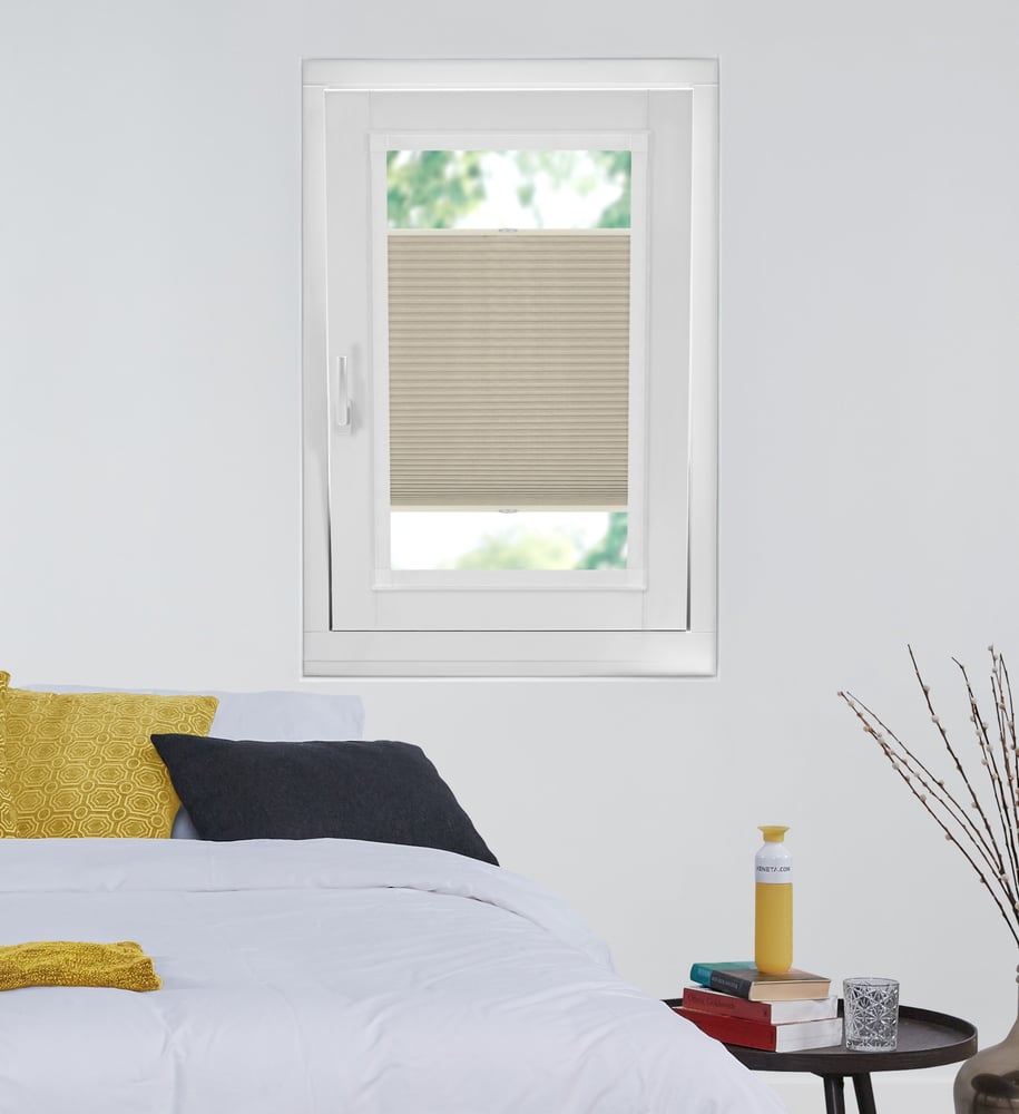 Plisségordijn Easyfix Op Maat - Greige One Tone 7167 - Veneta.com