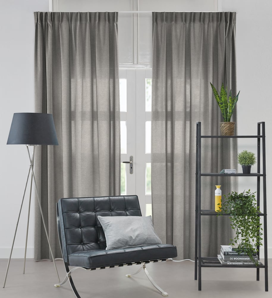 Lysdæmpende gardin - Mineral Grå 215181