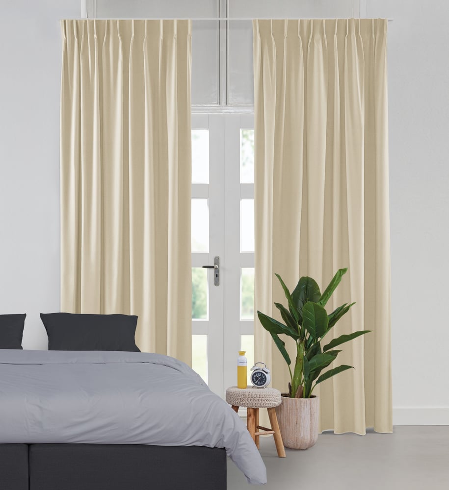 Lysdæmpende gardin - Shimmer Gloss Naturel 221511G