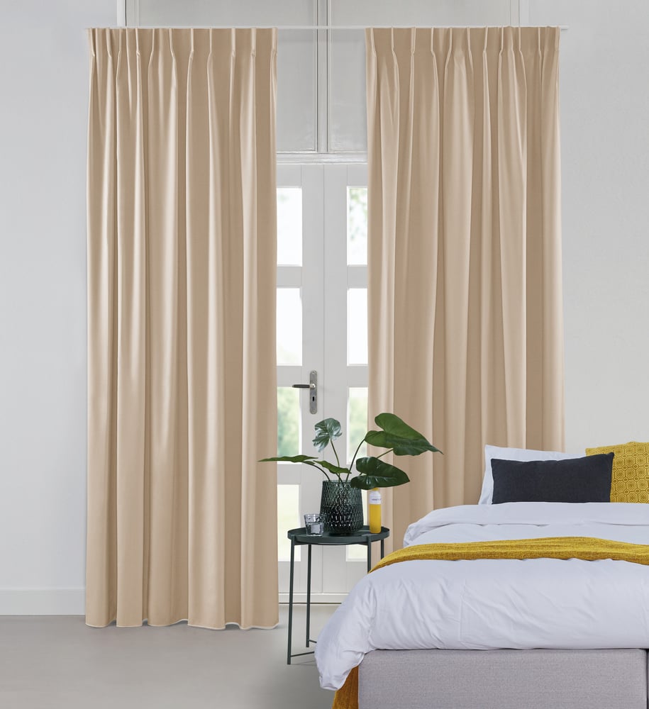 Lysdæmpende gardin - Shimmer Gloss Biscuit 221509G