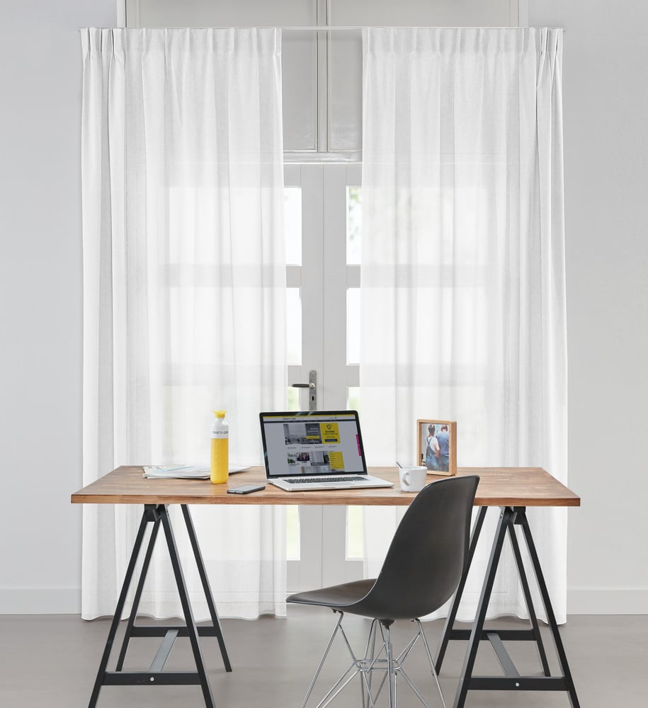 Transparent gardin - Voile Colors Hvid VVOCG01