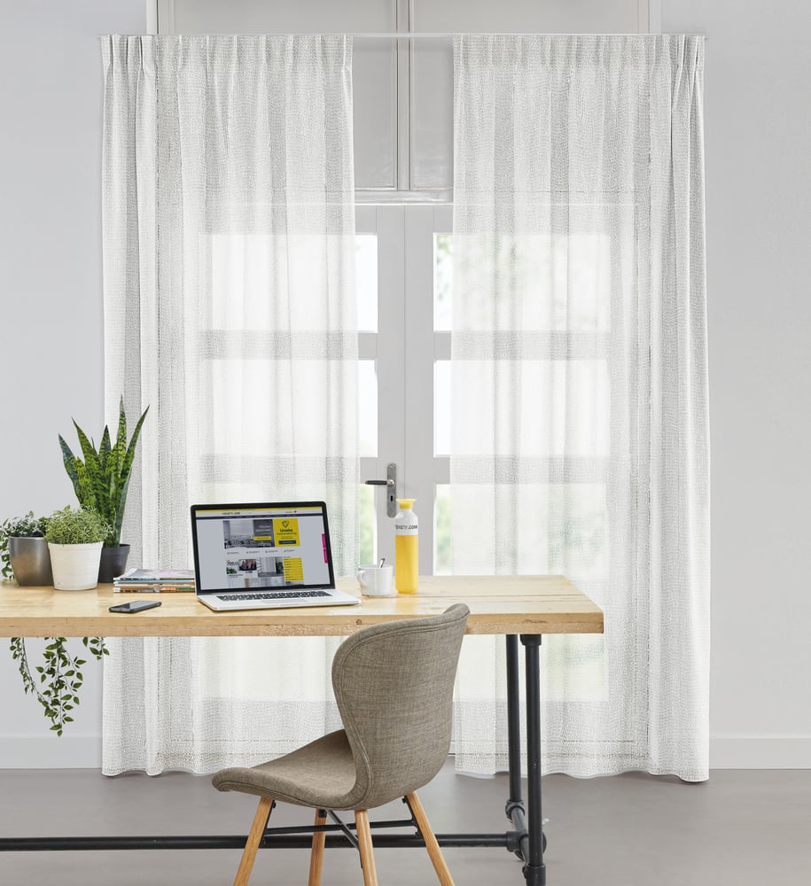 Transparent gardin - Cozy Cream 224974