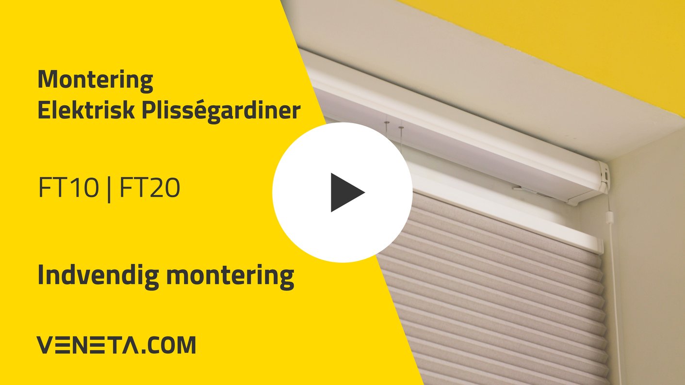 Montere Luxury motoriseret plisségardiner FT10/FT20 i lysningen