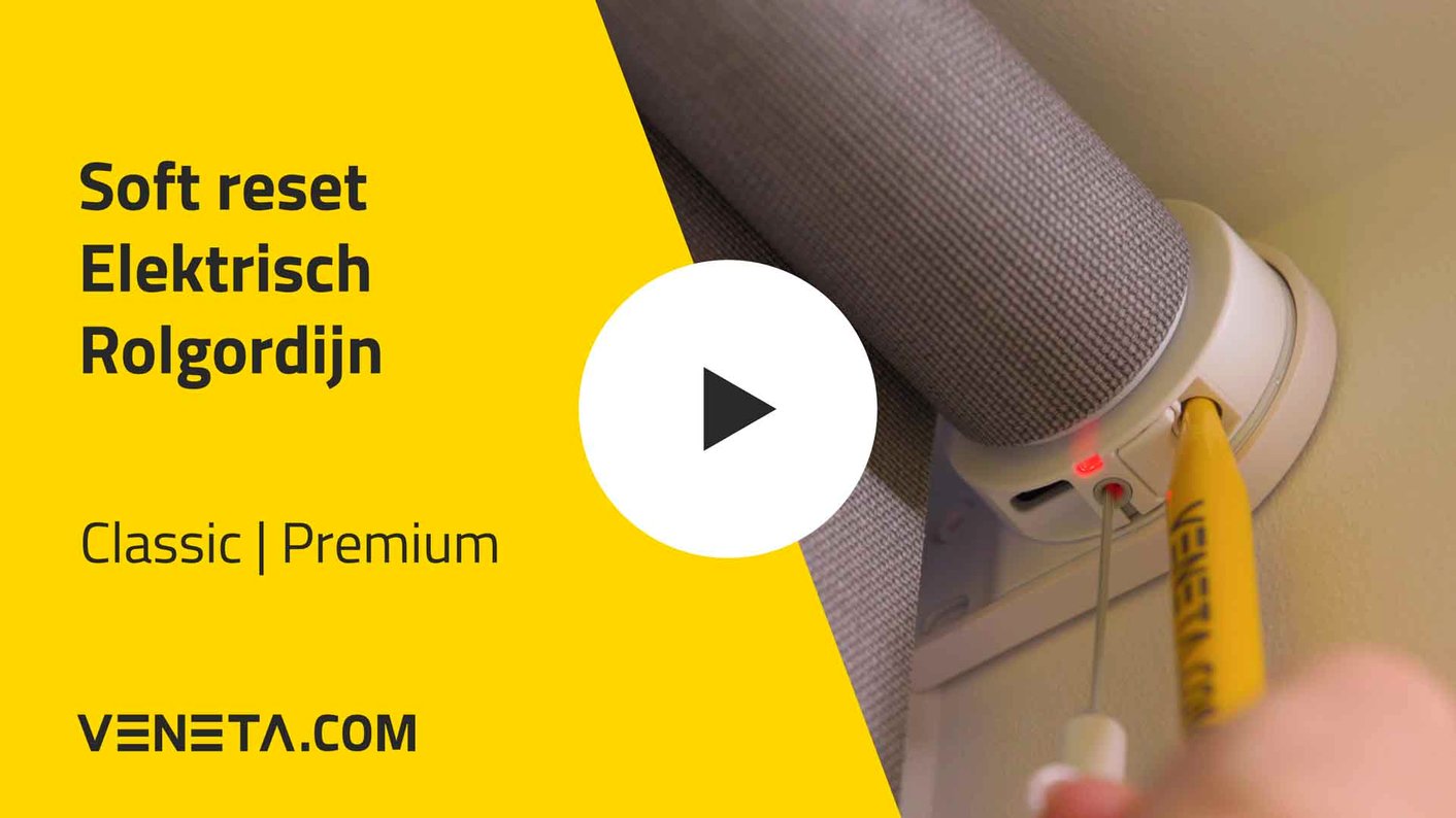 Elektrische rolgordijnen opnieuw instellen - soft rest