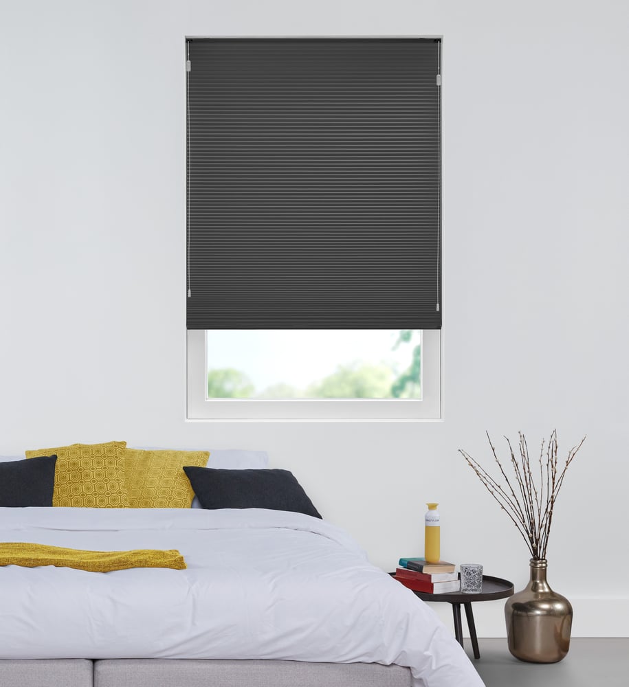 Basic - Plisségardin - Black B6314