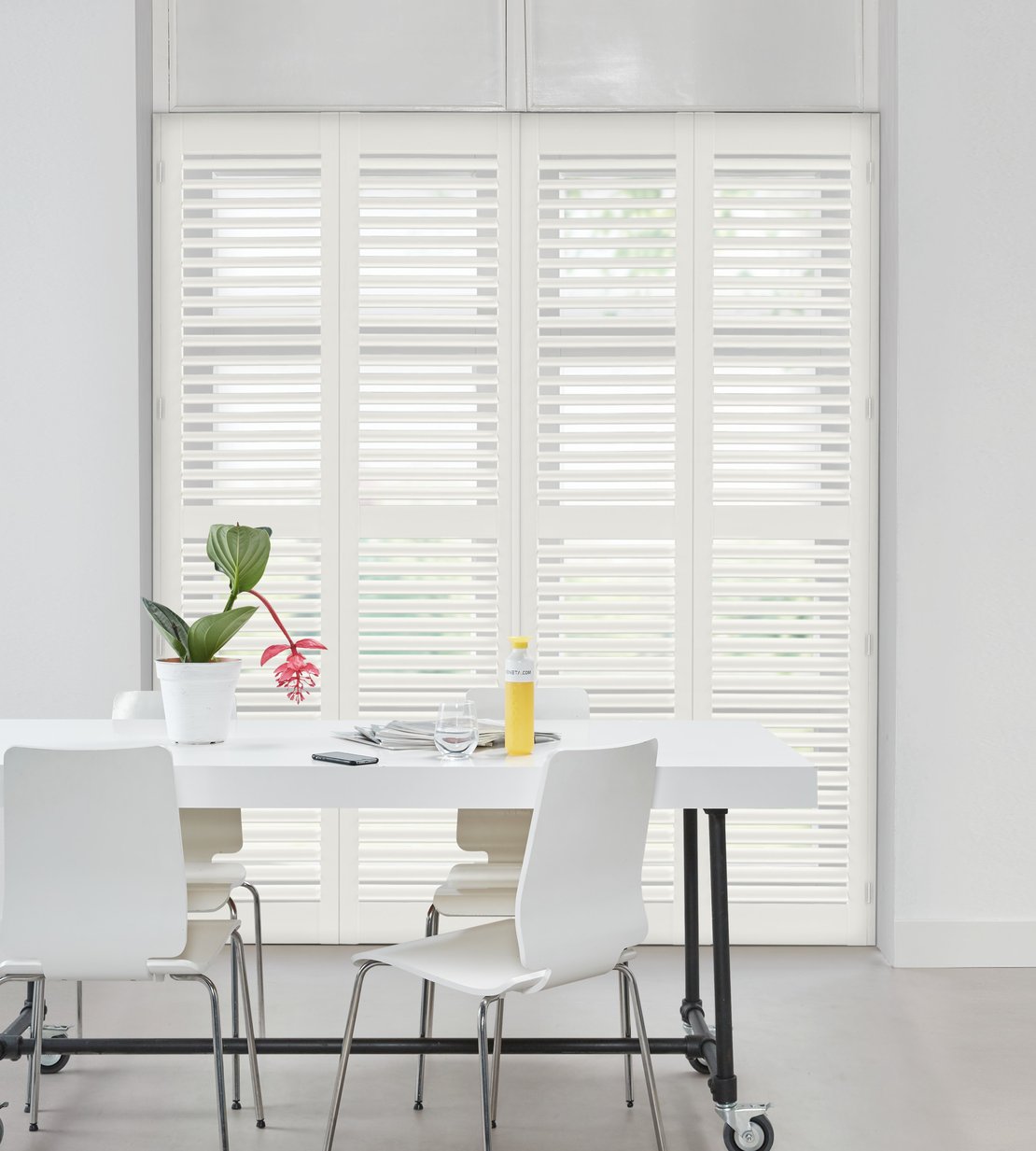 Shutter Silk Shutters Normandy Wood Op Maat - Silk White - Veneta.com