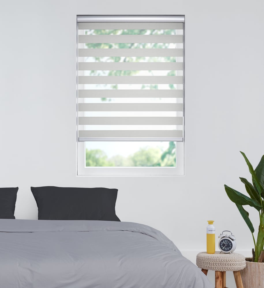 Slim Line - Duo rolgordijn - Licht Grijs SLBC40
