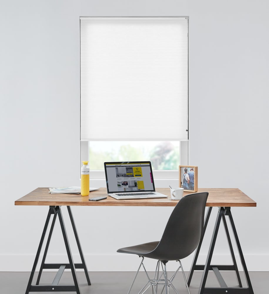 Luxury - Plisségardin - Pure White 7041
