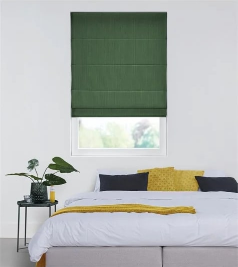 Groen vouwgordijn