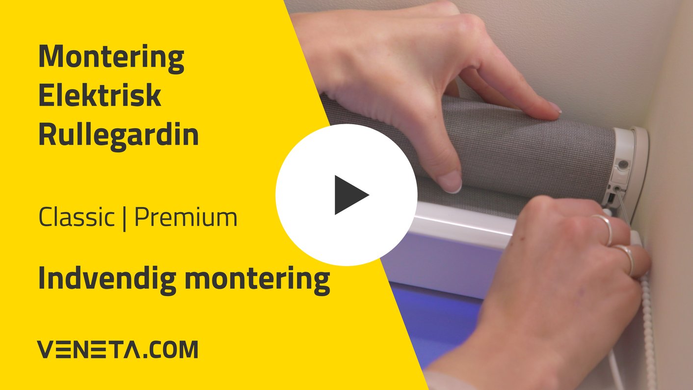 Montere Motoriserede Rullegardiner i Indvending montering