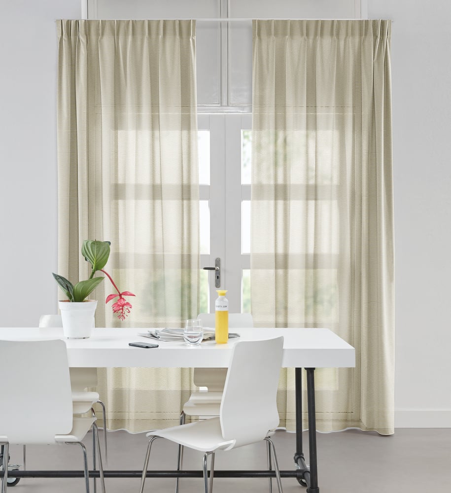 Transparent gardin - Nordic Gold 222463