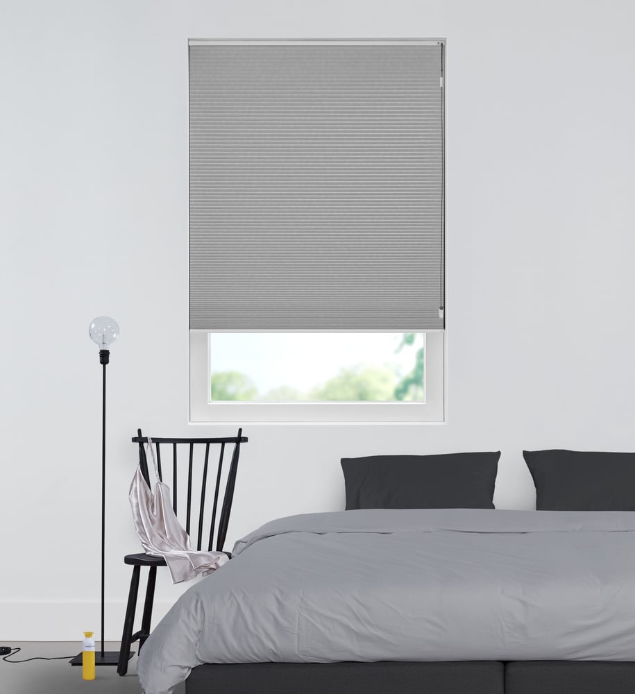 Luxury - Plisségardin - Middle grey 7069