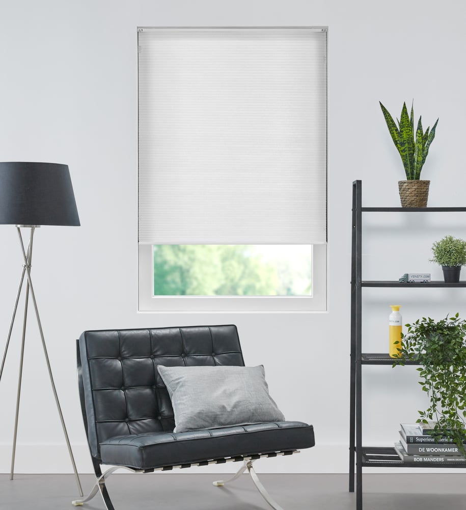 Basic - Plisségardin - White B5301