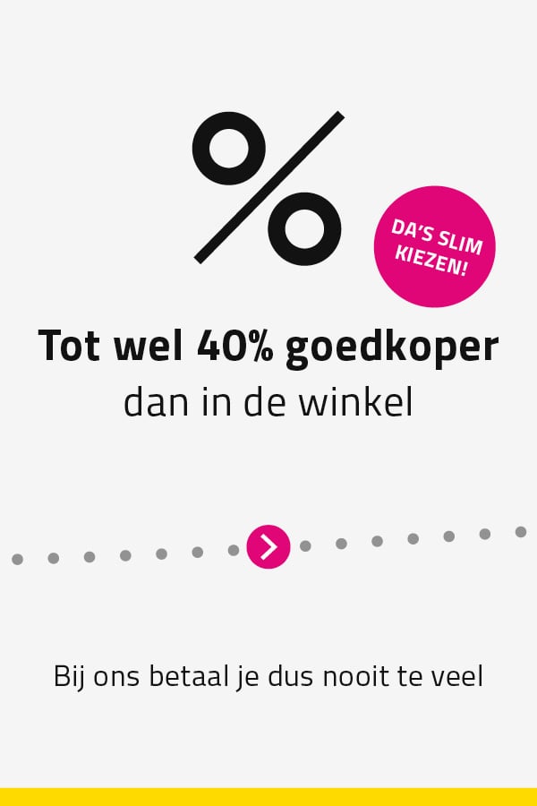 40% goedkoper