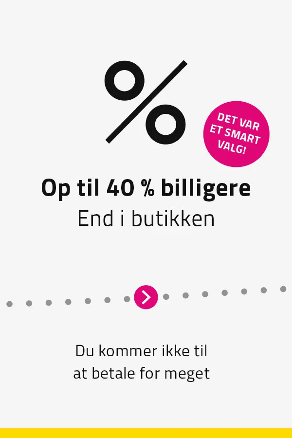 40% billigere