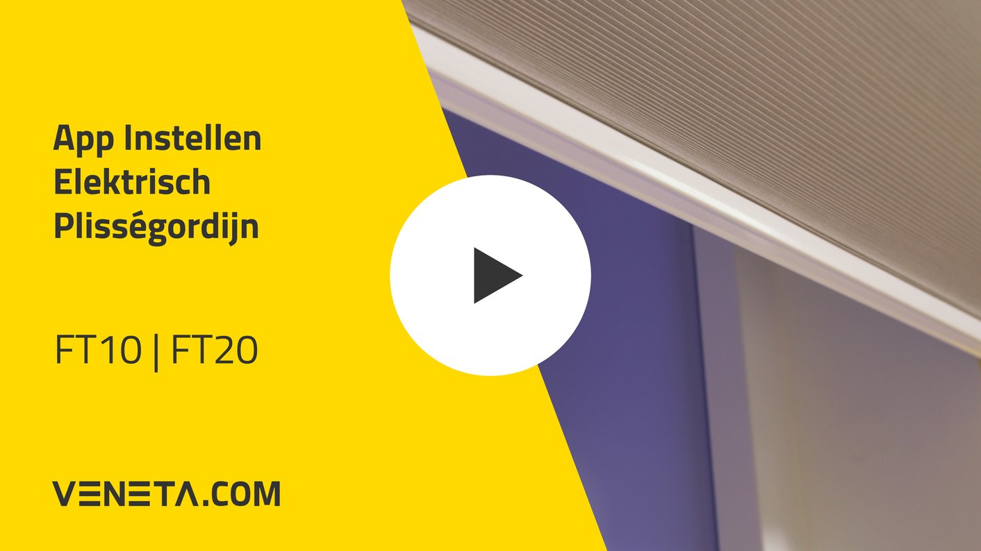  Elektrische plisségordijnen Volt-app instellen 