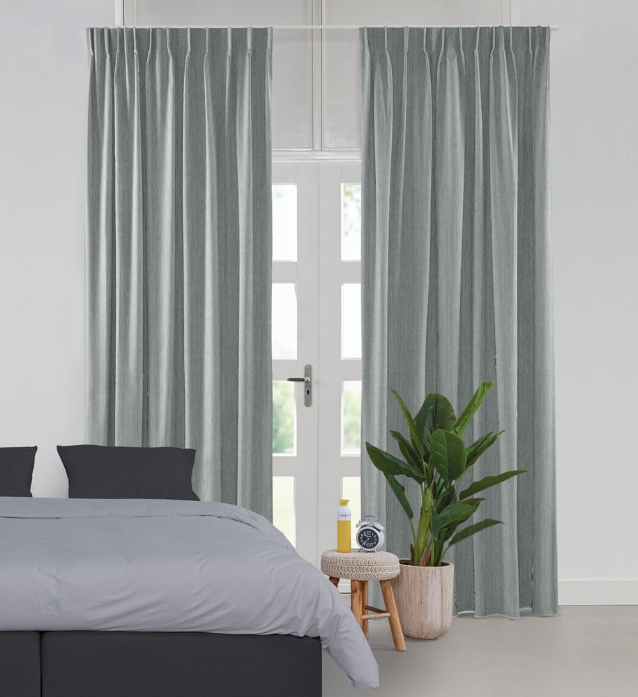 Lysdæmpende gardin - Shimmer Matt Grey 221502M