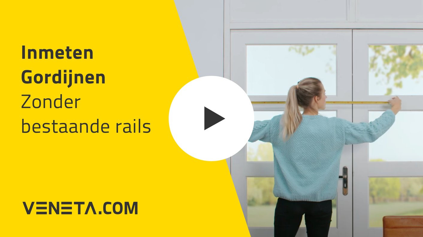 Meetinstructie gordijnen zonder bestaande rails