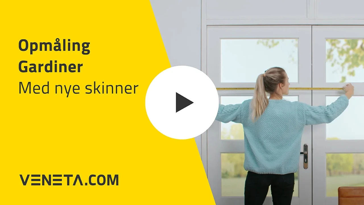 Opmålingsvejledning gardiner uden eksisterende skinner