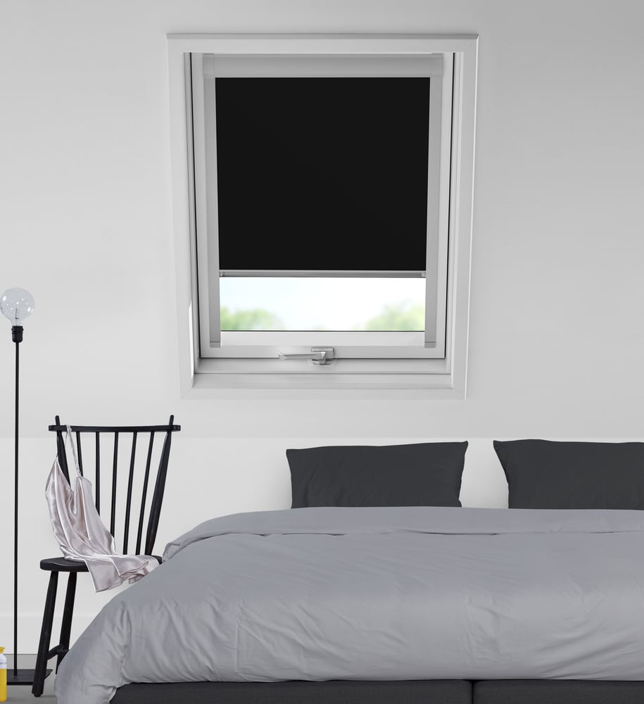 Dakraam rolgordijn voor RoofLITE® - Zwart