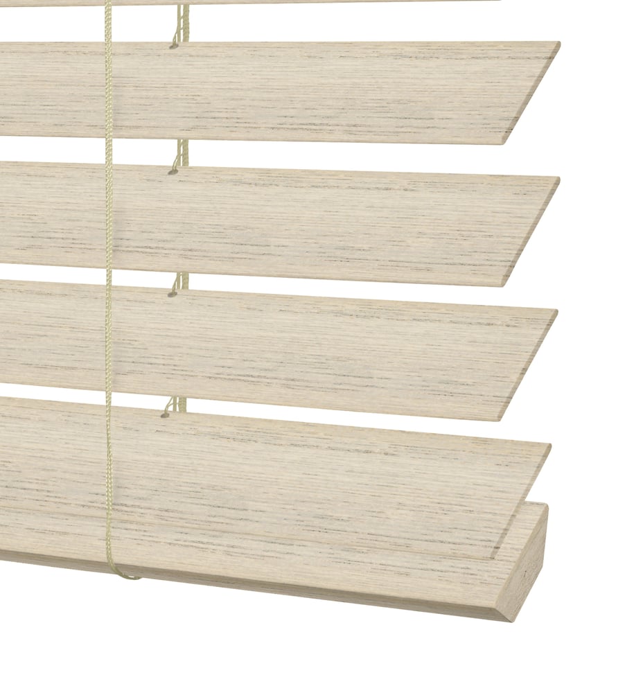 Houten Jaloezie Premium Natural Op Maat - Whitewash ND1003