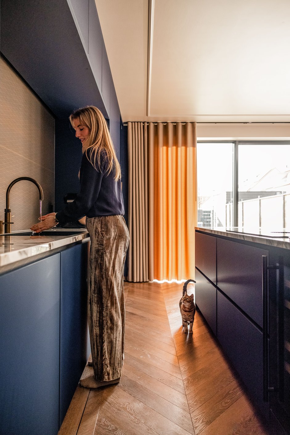 Gordijnen in de keuken wassen