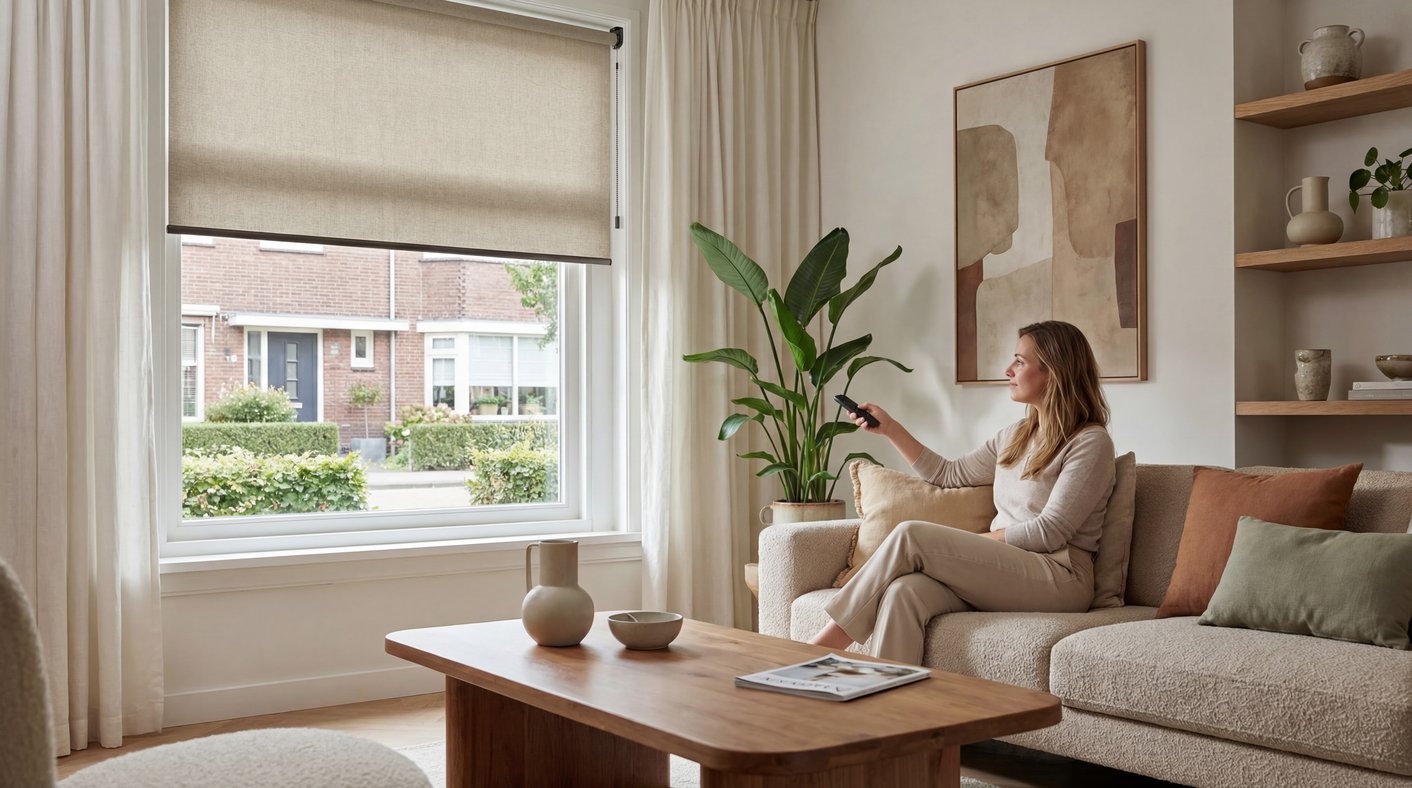 Elektriske rullegardiner med fjernbetjening