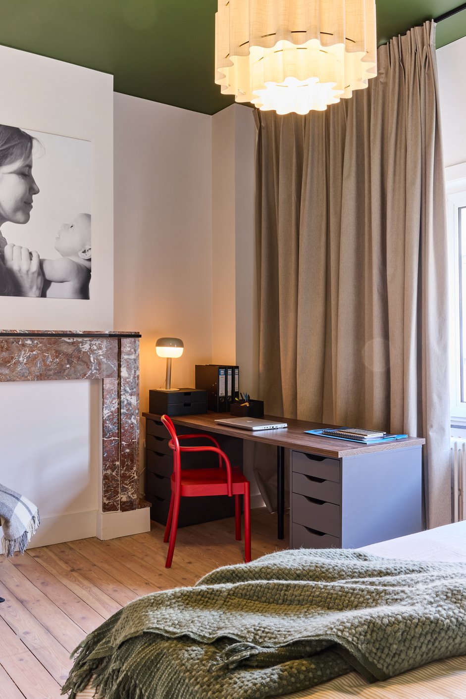 Verduisterend gordijn in de slaapkamer