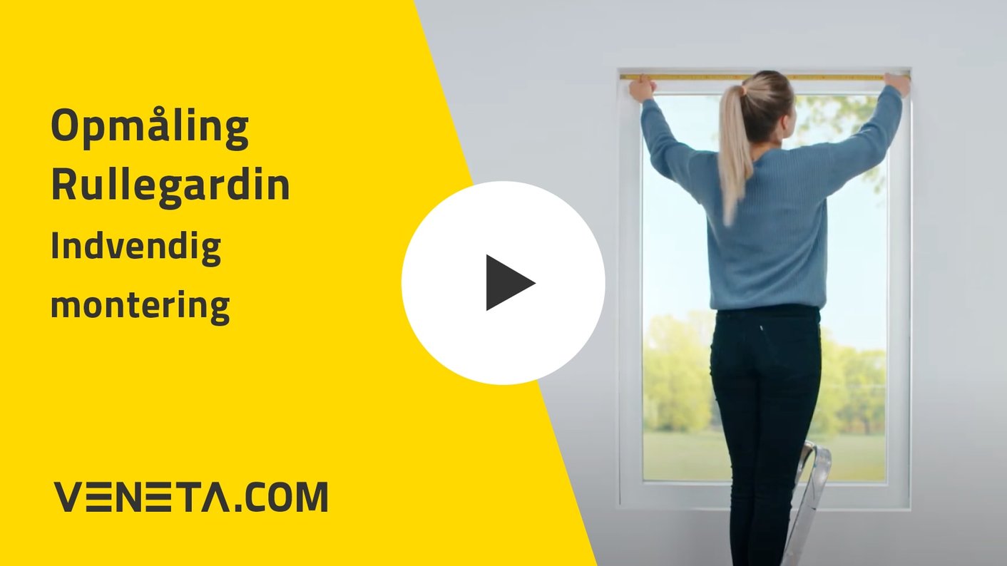 Opmåling af rullegardiner