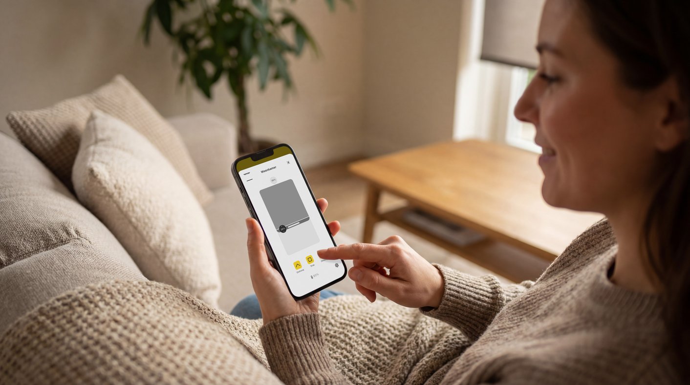 App-styring af elektriske rullegardiner