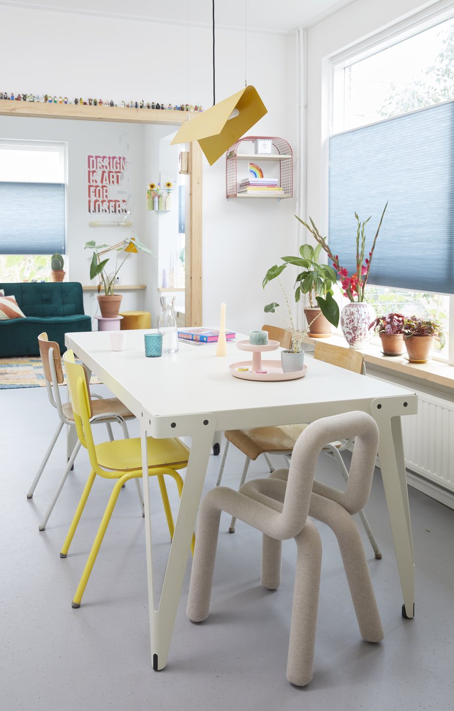 Eclectische stijl in woonkamer