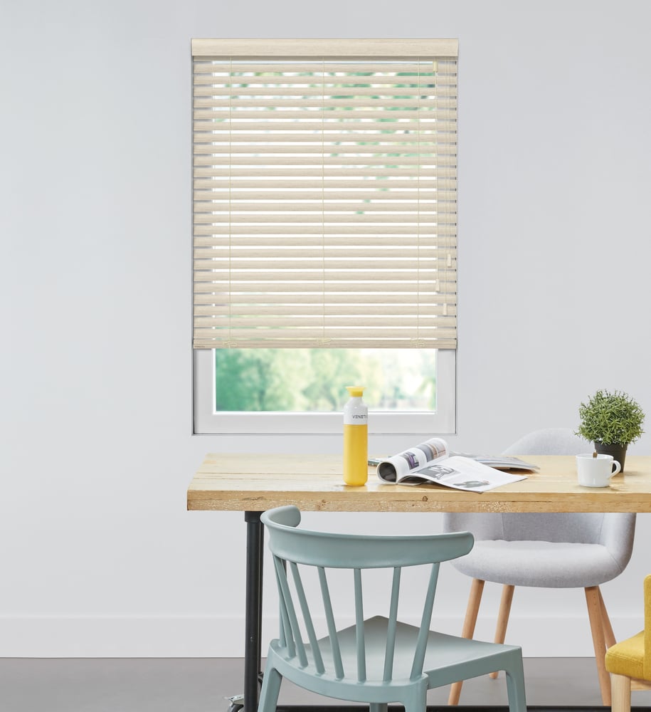 Houten Jaloezie Premium Natural Op Maat - Whitewash ND1003