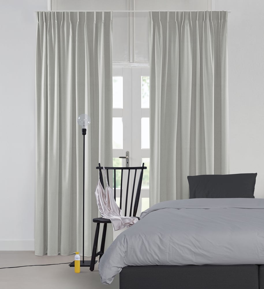 Lysdæmpende gardin - Shimmer Gloss Grey 221502G