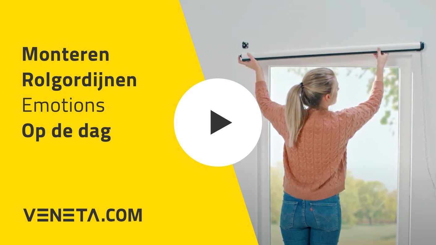 Montagehandleiding rolgordijnen emotions op de dag