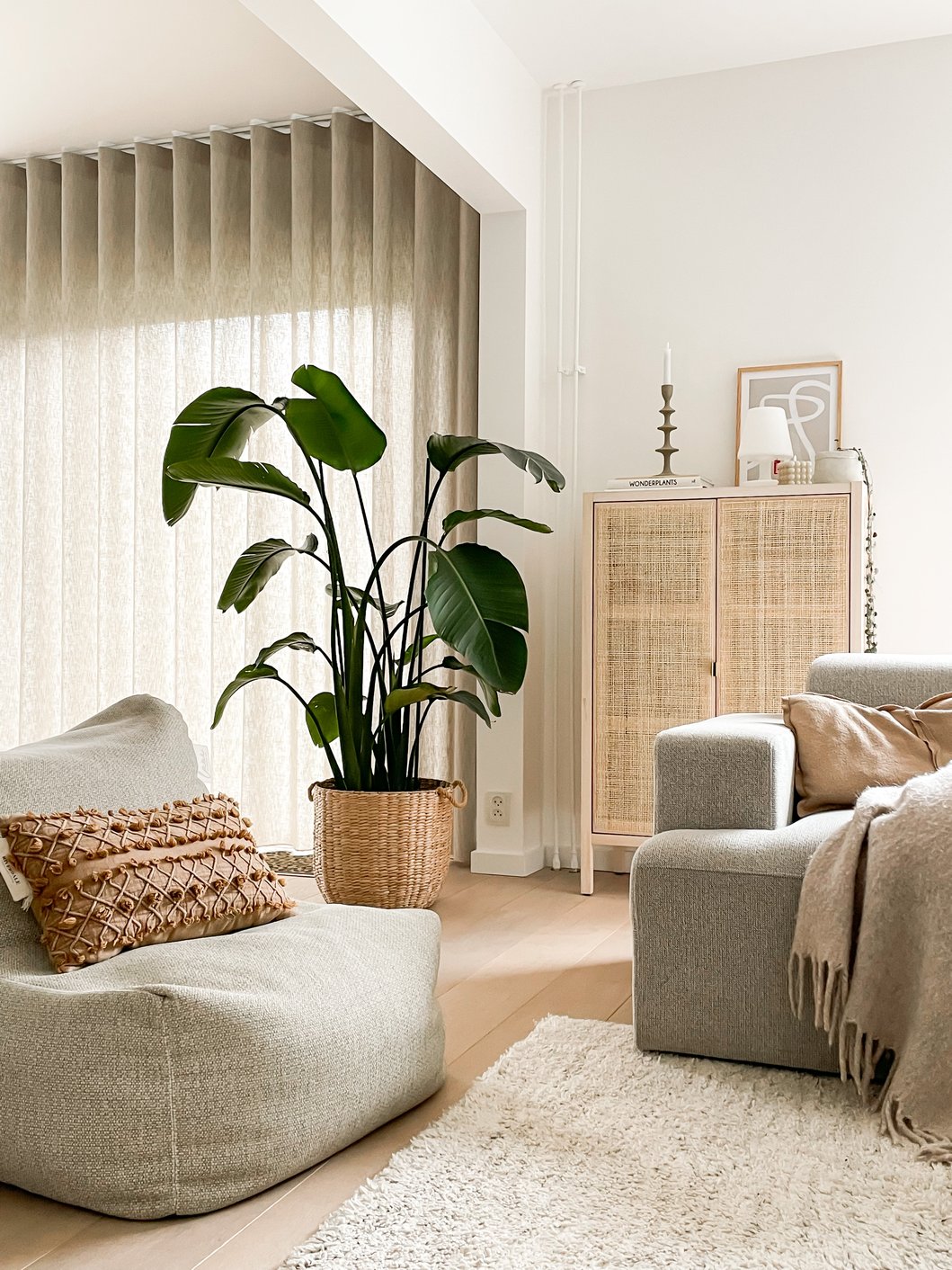 Bohemian interieur in de woonkamer
