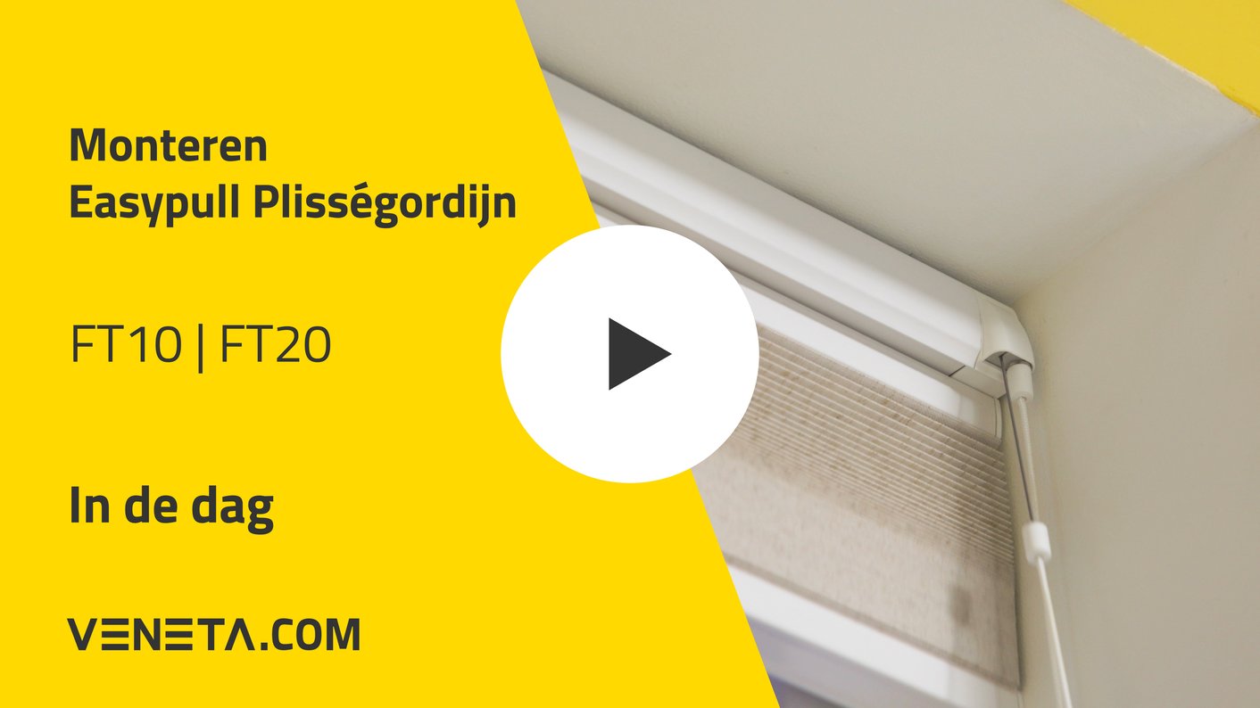 Monteren Luxury Easypull plisségordijn FT10/FT20 in de dag