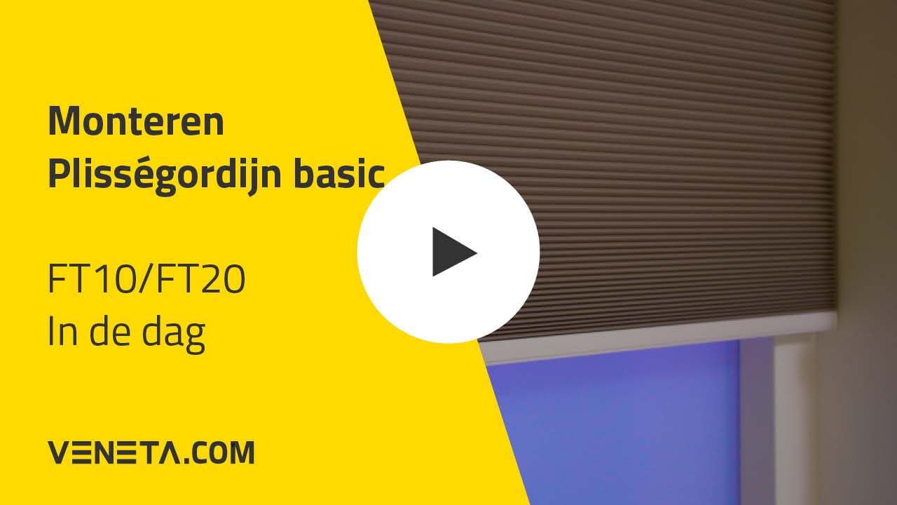 Basic plisségordijnen in de dag