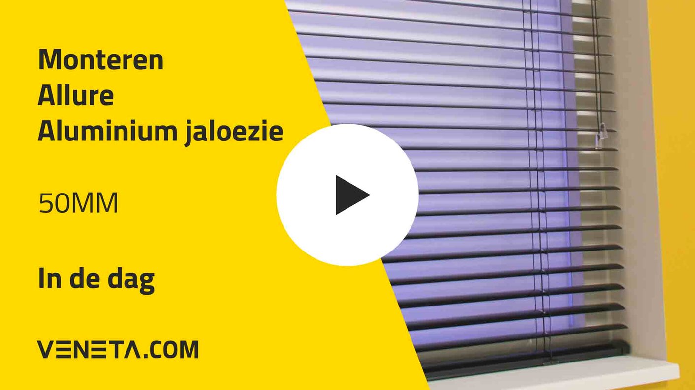 Montagehandleiding aluminium jaloezieën allure 50mm in de dag
