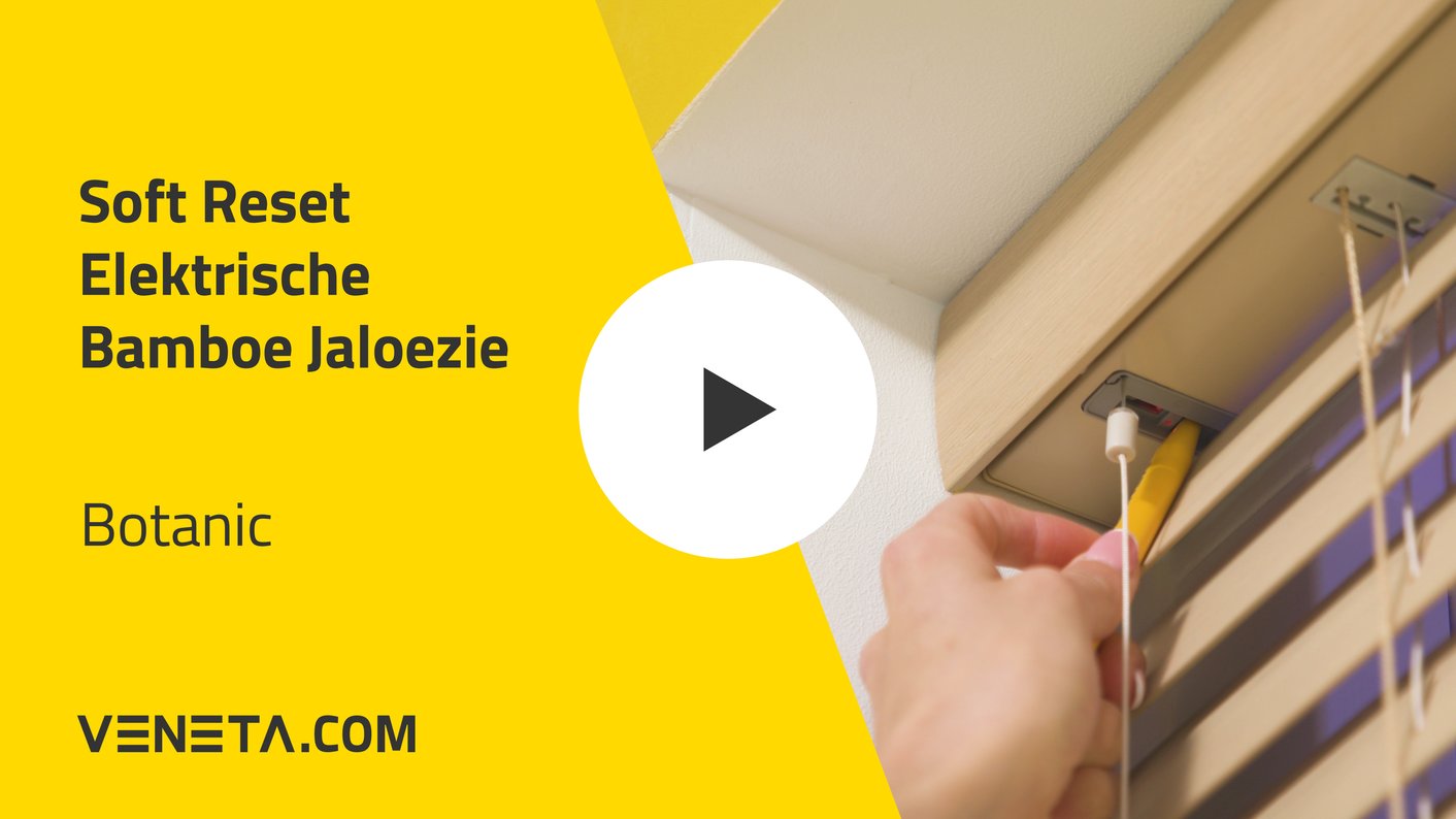 Elektrische bamboe jaloezie opnieuw instellen - soft rest