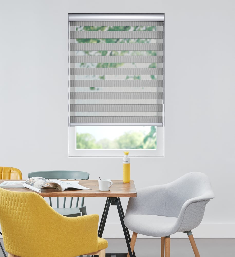 Colors - Duo-Rullegardin - Sølvgrå VELX47