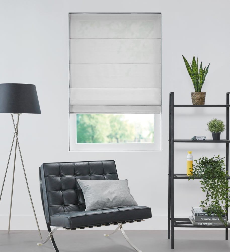 Foldegardin - Mineral Hvid 215187