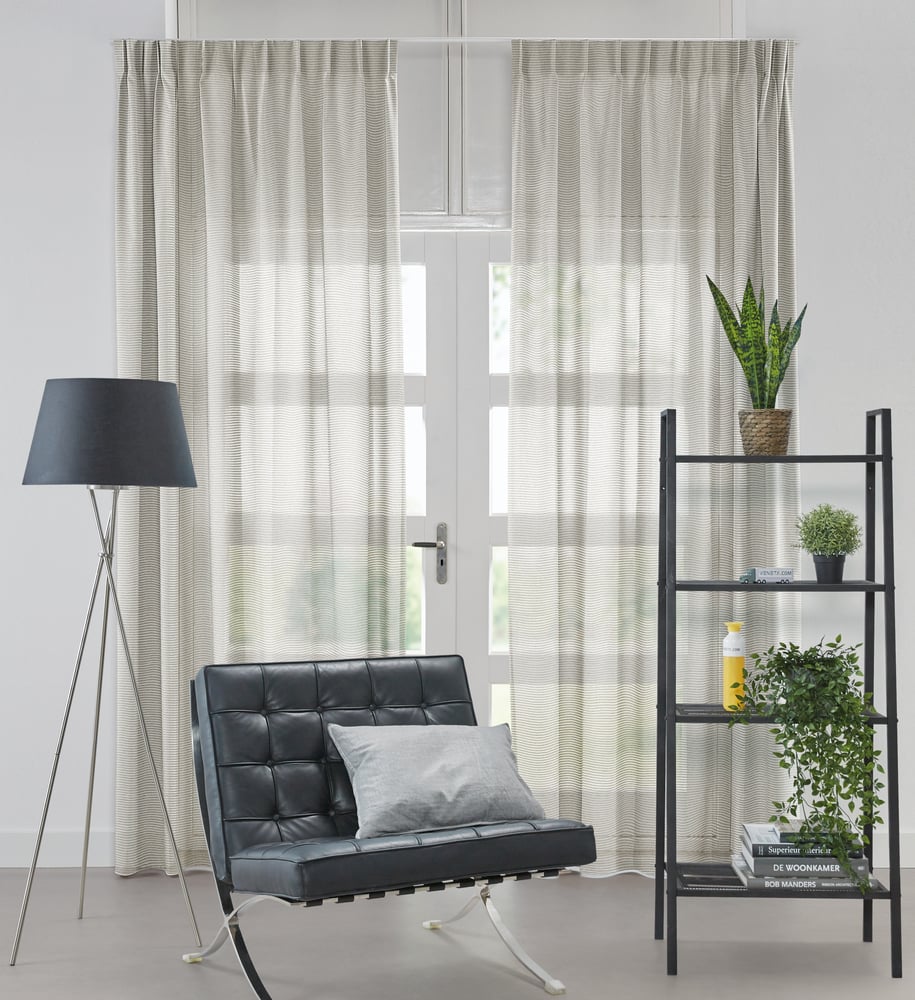 Transparent gardin - Nordic Sand 222462