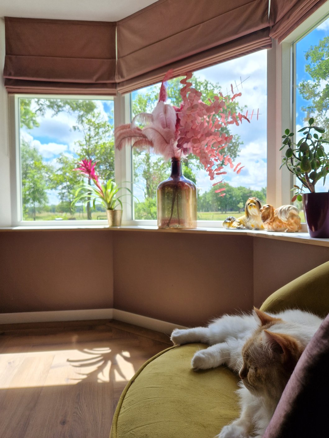 Woonkamer eclectisch interieur