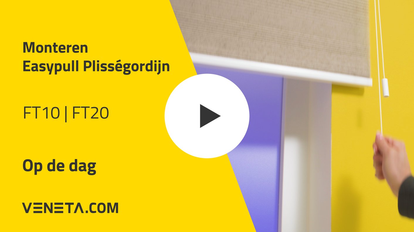 Monteren Luxury Easypull plisségordijn FT20/FT20 op de dag