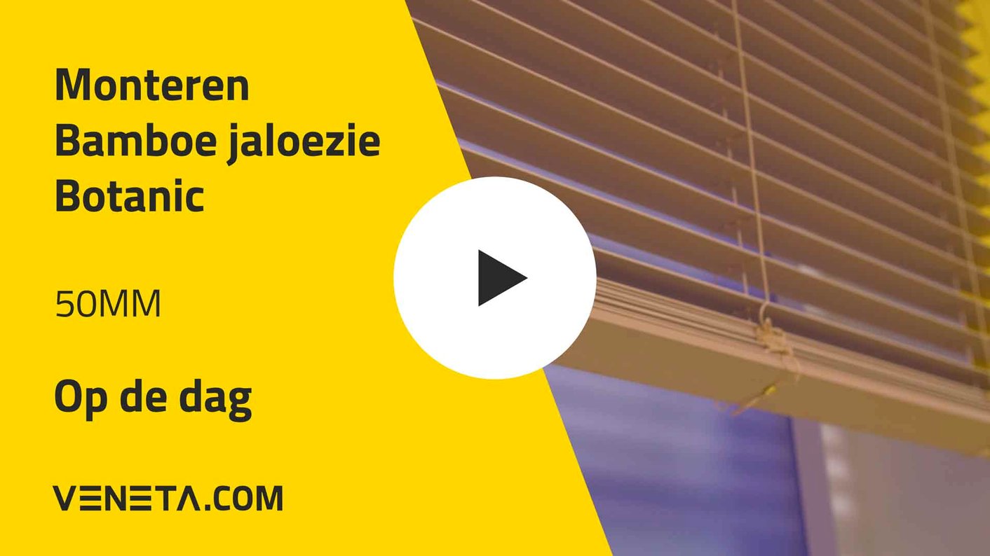 Montage Botanic bamboe jaloezieën Op de dag