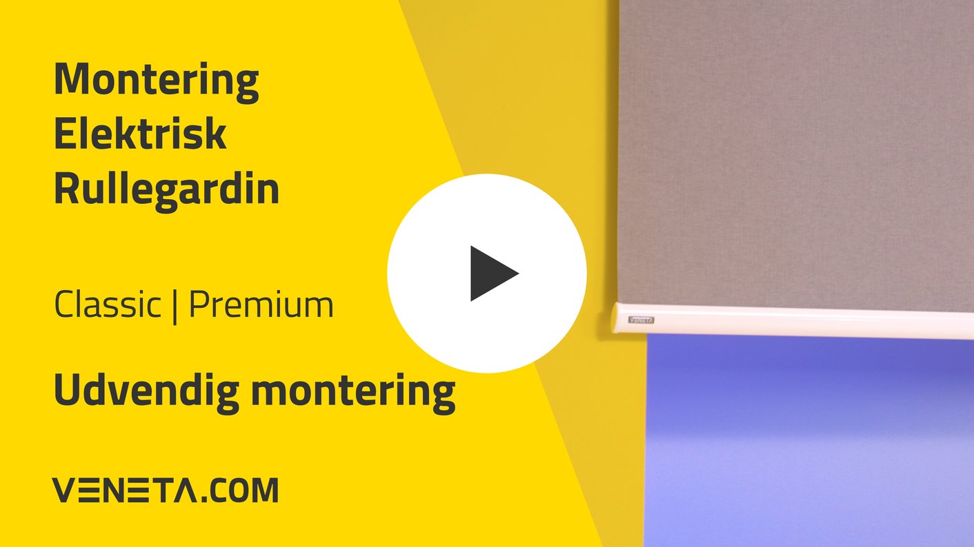 Montere Motoriserede Rullegardiner i Udvending montering
