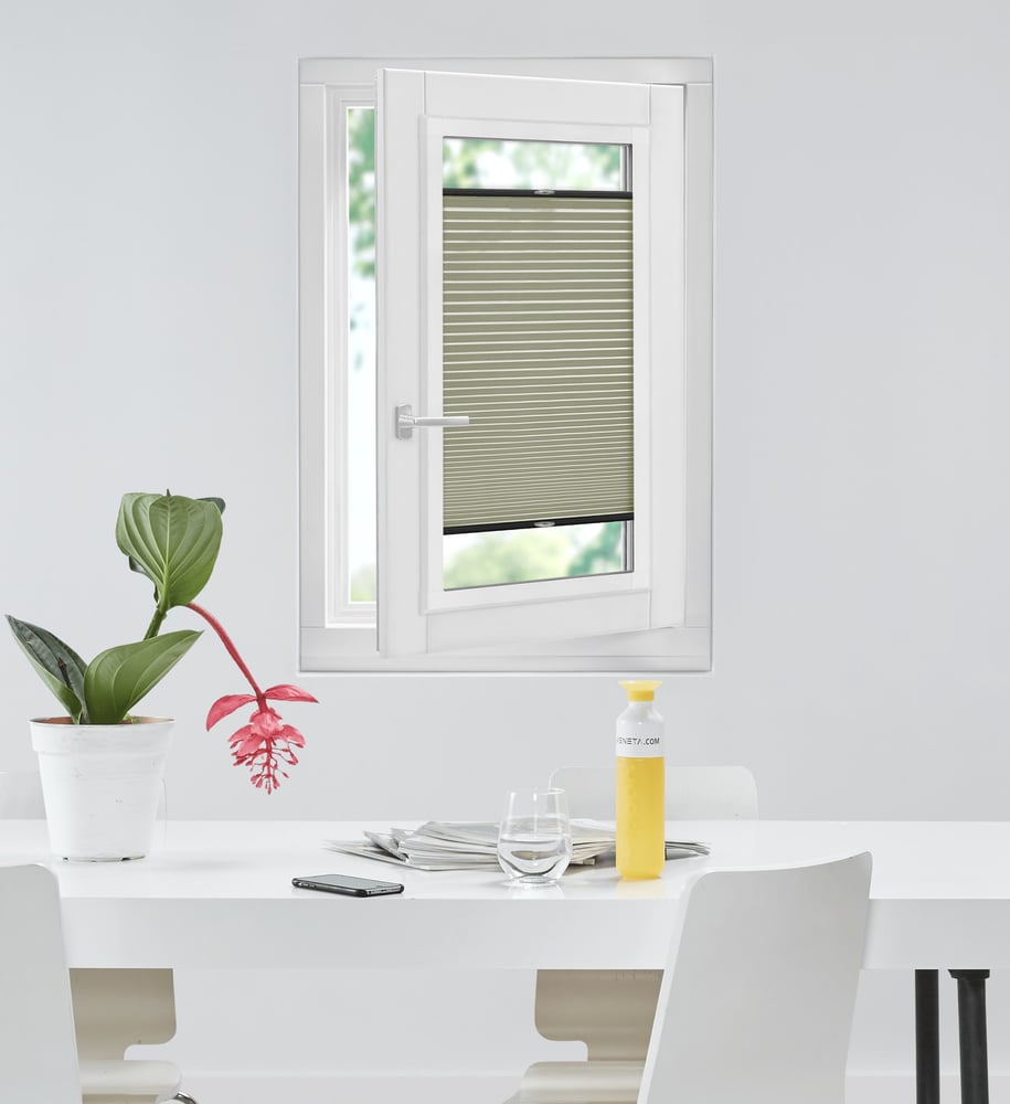 Luxury - Plisségardin - - Moss One Tone 7077