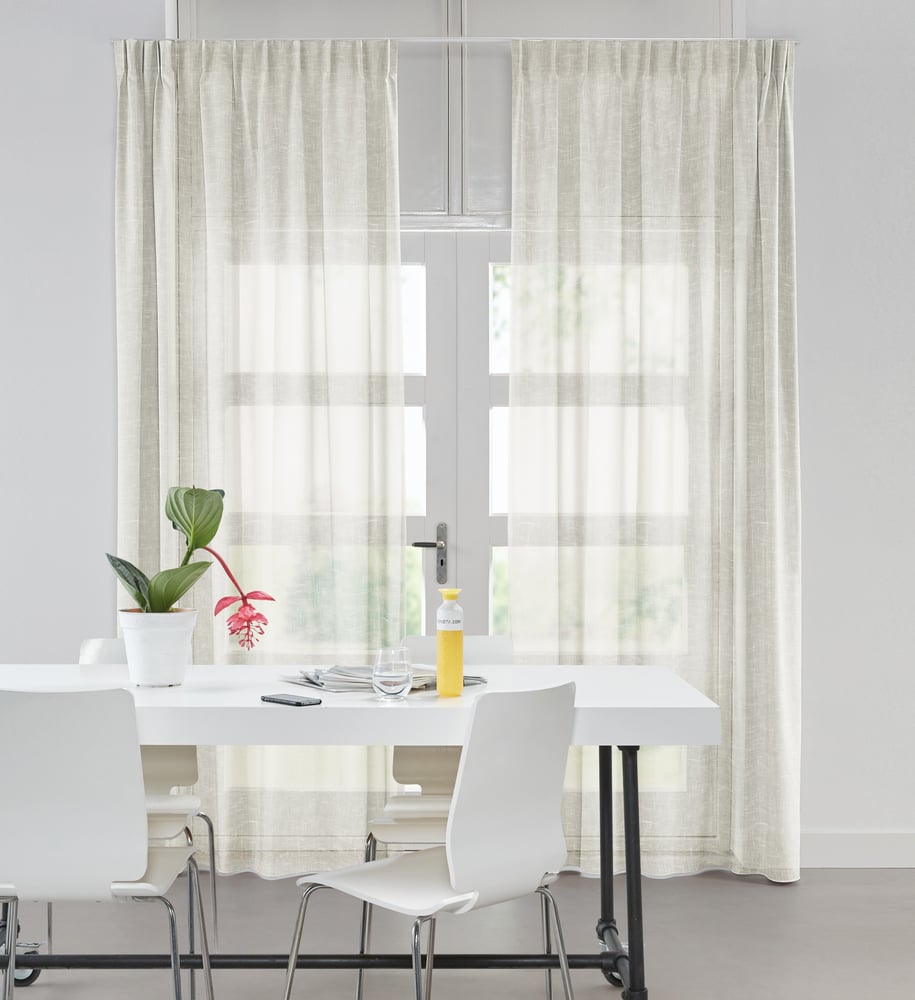 Transparent gardin - Dove Creme 223552