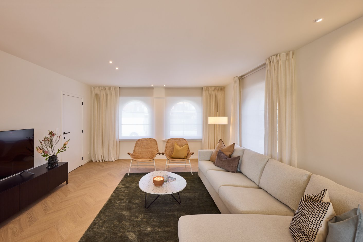 Gordijnen in woonkamer
