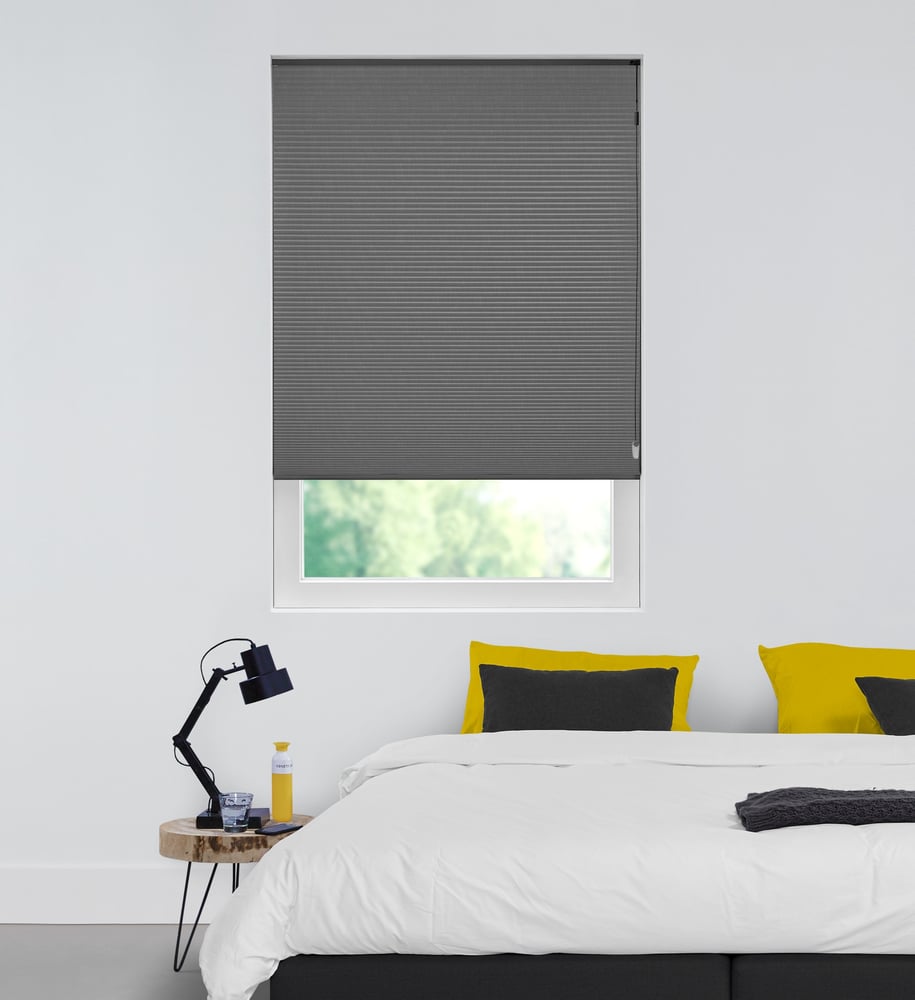 Luxury - Plisségardin - Black 7073